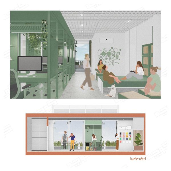 نتایج-طراحی-داخلی-دفتر-کوچه